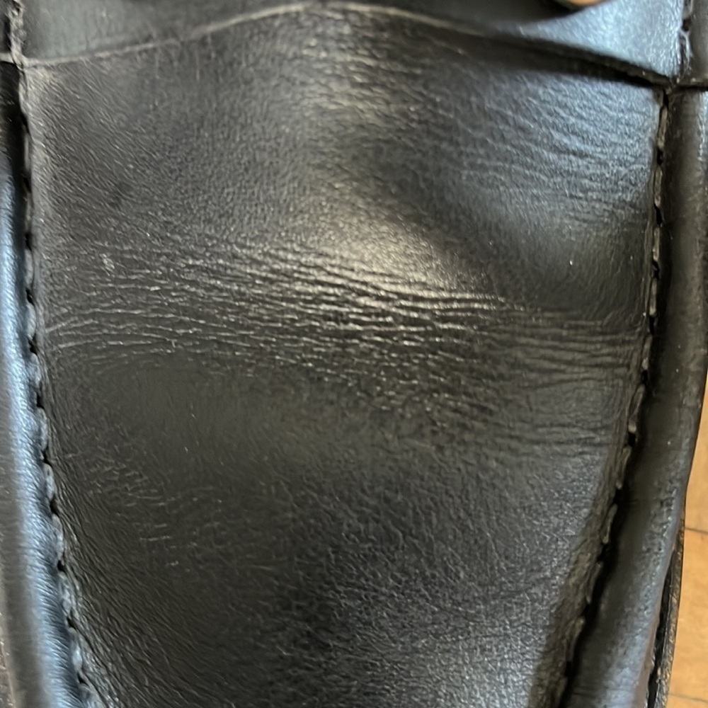 GUCCI Horsebit Mens Jasper Loafers Lug Sole Dress Shoe Black Leather 9.5 - Picture 13 of 16